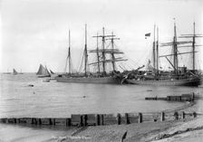 Ships at Whitstable, Kent, 1890-1910