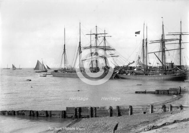 Ships at Whitstable, Kent, 1890-1910. Artist: Unknown