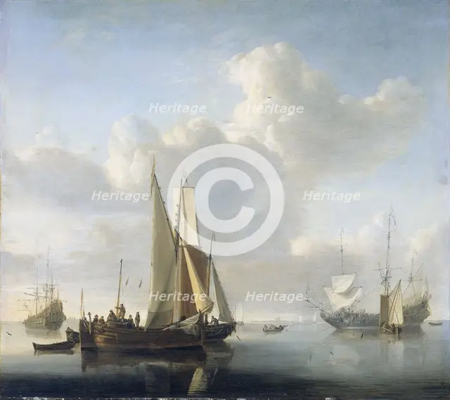 Ships before the Coast, after 1670. Creator: Willem van de Velde the Younger.
