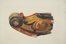 Ship's Billethead, c. 1939. Creator: Lucille Chabot