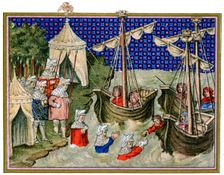 Ships bringing provisions to the English host, Richard II's campaign in Ireland, 1399, (1893)