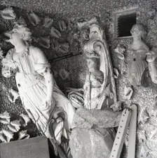 Ships figureheads, Tresco, Scilly Isles, c1955. Creator: Arthur Charles Kirby Ware