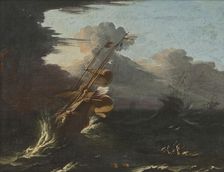 Ships in a Gale. Creator: Unknown