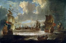 Ships in a Lagoon 17th or early 18th century. Artist: Abraham Storck