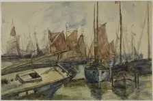 Ships in Port, n.d. Creator: Unknown