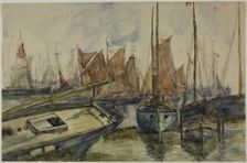 Ships in Port, n.d. Creator: Unknown