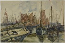 Ships in Port, n.d. Creator: Unknown