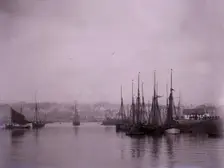 Ships in the harbour at Plymouth in Devon. Creator: Unknown