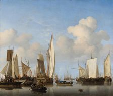 Ships in the Roads. Creator: Willem van de Velde the Younger