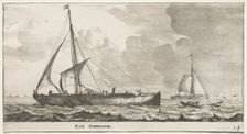 Ships of Amsterdam: A Merchantman. Creator: Reinier Nooms (Dutch, c. 1623-1667)