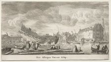 Ships of Amsterdam: Launching a Ship. Creator: Reinier Nooms (Dutch, c. 1623-1667)
