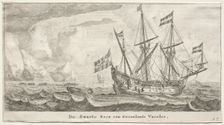 Ships of Amsterdam: The Black Bear, a Greenland Whaler. Creator: Reinier Nooms (Dutch, c. 1623-1667)