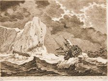 Ships of War in a Storm, 1750s-1770s Creator: William Baillie