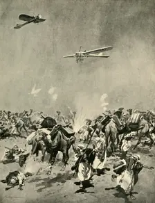 Ships of the Air versus Ships of the Desert First World War, (c1920). Creator: Unknown