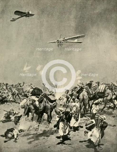'Ships of the Air versus Ships of the Desert', First World War, (c1920). Creator: Unknown.