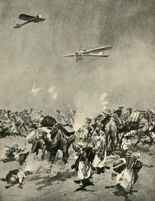 Ships of the Air versus Ships of the Desert First World War, (c1920). Creator: Unknown