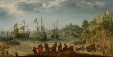 Ships off a Rocky Coast, 1621. Creator: Adam Willaerts