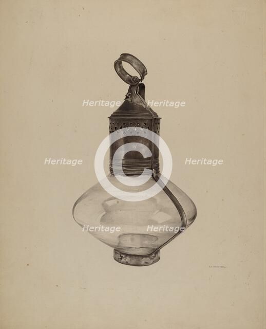 Ship's Lantern, c. 1939. Creator: G. A. Spangenberg.