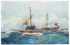 Ships sailing into the wind, 17th century (20th century). Artist: Albert Sebille