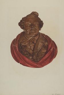 Ship's Sternpiece, c. 1939. Creator: Albert Ryder