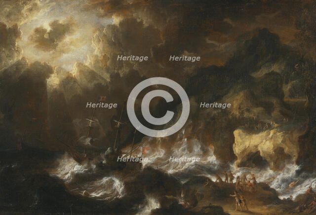 Shipwreck, 1692. Creator: Peter van de Velde.