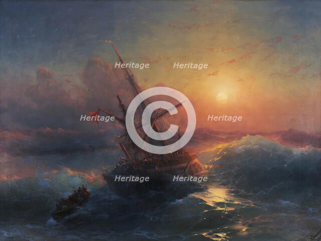 Shipwreck, 1883. Creator: Aivazovsky, Ivan Konstantinovich (1817-1900).