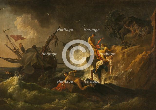 Shipwreck, mid-late 18th century. Creator: Pierre-Jacques Volaire.