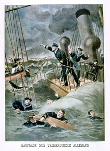 Shipwreck of a vessel-school, German, 1901