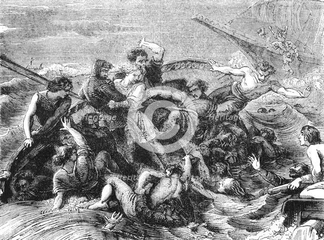 Shipwreck of Prince William, son of Henry I, 1120, (19th century). Artist: Unknown