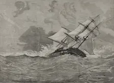 Shipwreck of the "Eurydice", which occurred near the Isle of Wight, on March 24, 1878. Creator: Bernardo Rico