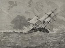Shipwreck of the "Eurydice", which occurred near the Isle of Wight, on March 24, 1878. Creator: Bernardo Rico