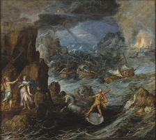 Shipwreck of the Greek Fleet on the Voyage Home from Troy, late 16th-early 17th century. Creator: Joos de Momper, the younger