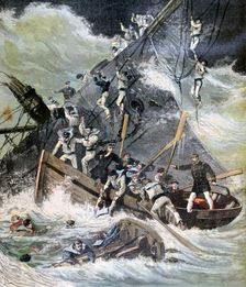 Shipwreck of the La Bourdonnais Sainte Marie, Madagascar, 1893. Artist: Henri Meyer
