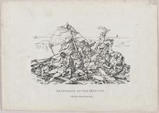Shipwreck of the Meduse, 1820. Creators: Theodore Gericault, Nicolas-Toussaint Charlet