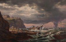 Shipwreck on the Coast of Norway, 1832. Creator: Johan Christian Dahl