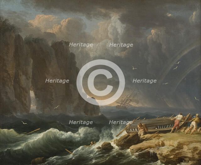 Shipwreck, c18th century. Creator: Unknown.