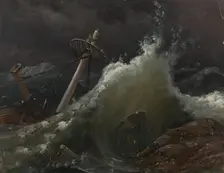 Shipwrecked, 1839. Creator: Knud Baade