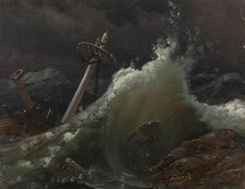 Shipwrecked, 1839. Creator: Knud Baade