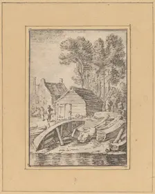 Shipyard, 1761, published 1765. Creator: Cornelis Ploos van Amstel