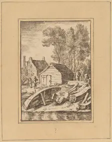 Shipyard, 1761, published 1765. Creator: Cornelis Ploos van Amstel