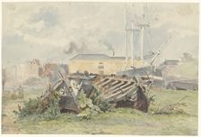 Shipyard, 1850. Creator: Willem Antonie van Deventer