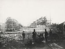 Shipyard of James Ash & Co, Cubitt Town, London, c1863
