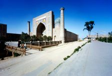 Shir-Dar Madrasa, Samarkand, Uzbekistan, c20th century. Artist: CM Dixon
