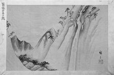 Shiraito Waterfall at Hakone, 19th century. Creator: Ando Hiroshige