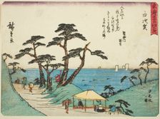 Shirasuka: View of Shiomi Slope (Shirasuka, Shiomizaka no zu), from the series "Fift..., c. 1837/42. Creator: Ando Hiroshige