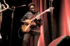 Shirley Tetteh, Ropetackle Arts Centre, Shoreham, West Sussex, Jan 2016. Artist: Brian O'Connor