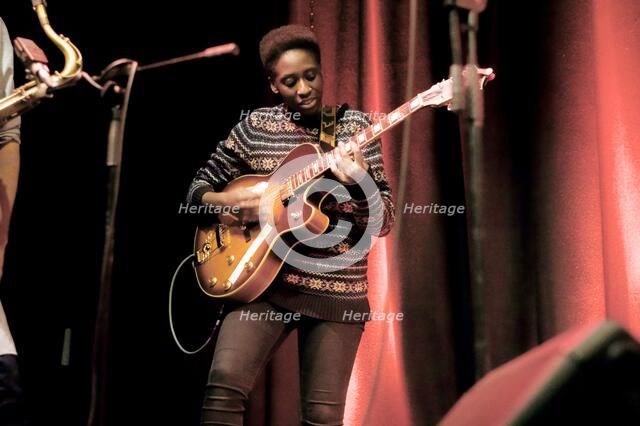 Shirley Tetteh, Ropetackle Arts Centre, Shoreham, West Sussex, Jan 2016. Artist: Brian O'Connor.