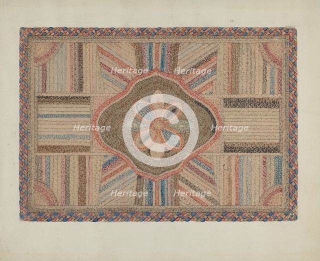 Shirred Rug, c. 1936. Creator: Elbert S. Mowery.