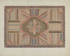 Shirred Rug, c. 1936. Creator: Elbert S. Mowery