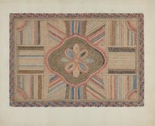 Shirred Rug, c. 1936. Creator: Elbert S. Mowery